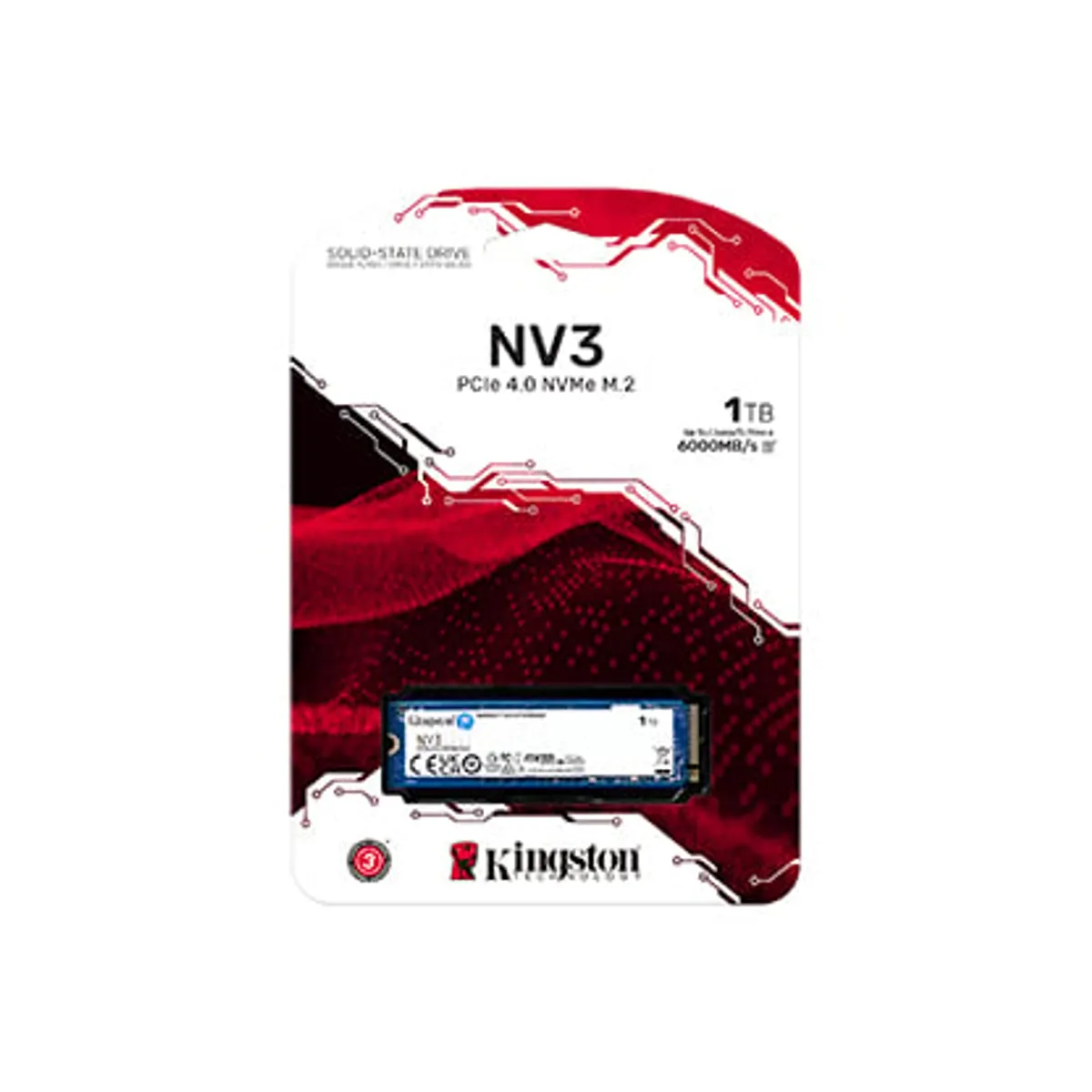 KINGSTON - DISCO SOLIDO KINGSTON NV3 1TB  SNV3S1000G  PCIE 4.0- NVME M.2- GEN4