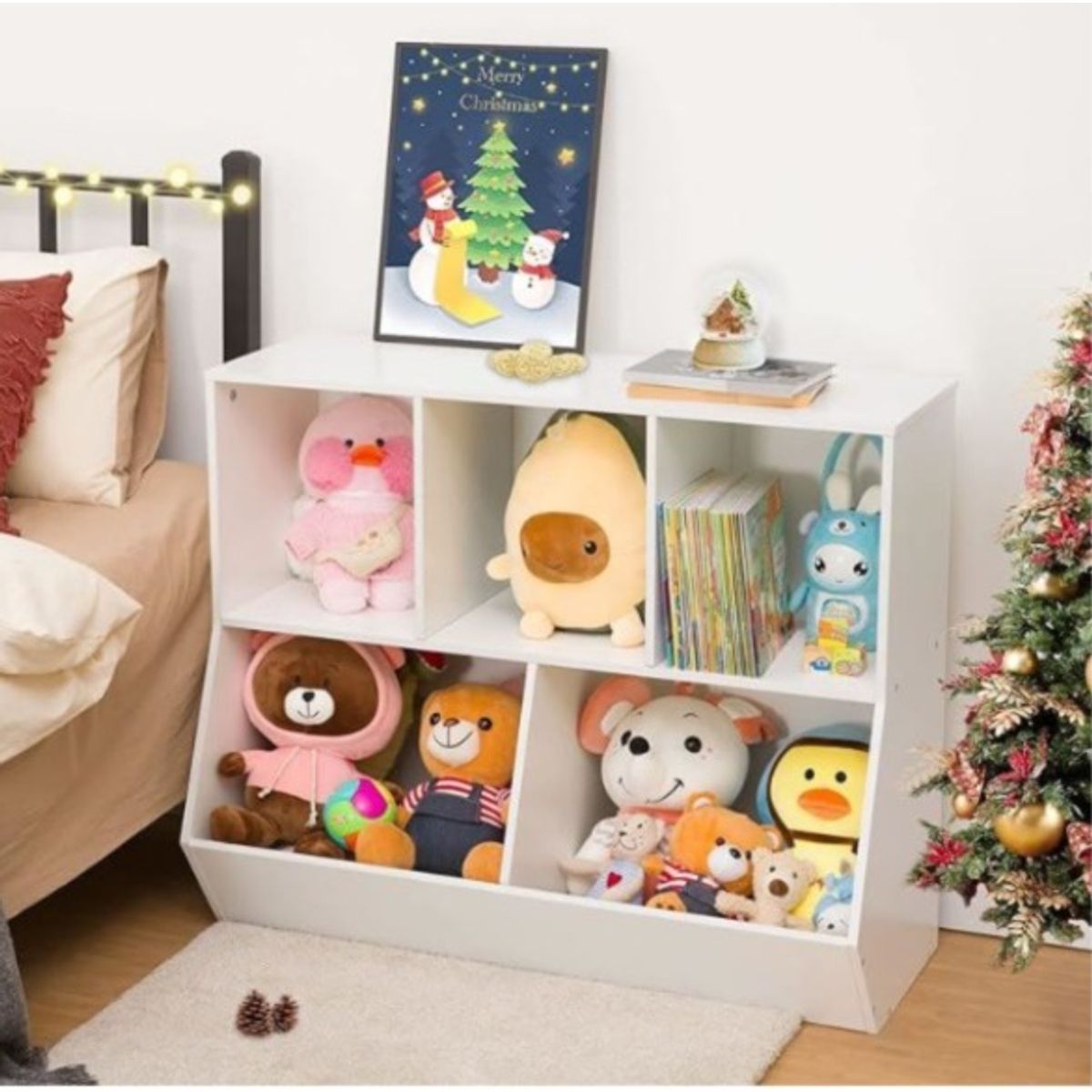 NACION MUEBLES - ESTANTERÍA INFANTIL BLANCO NM