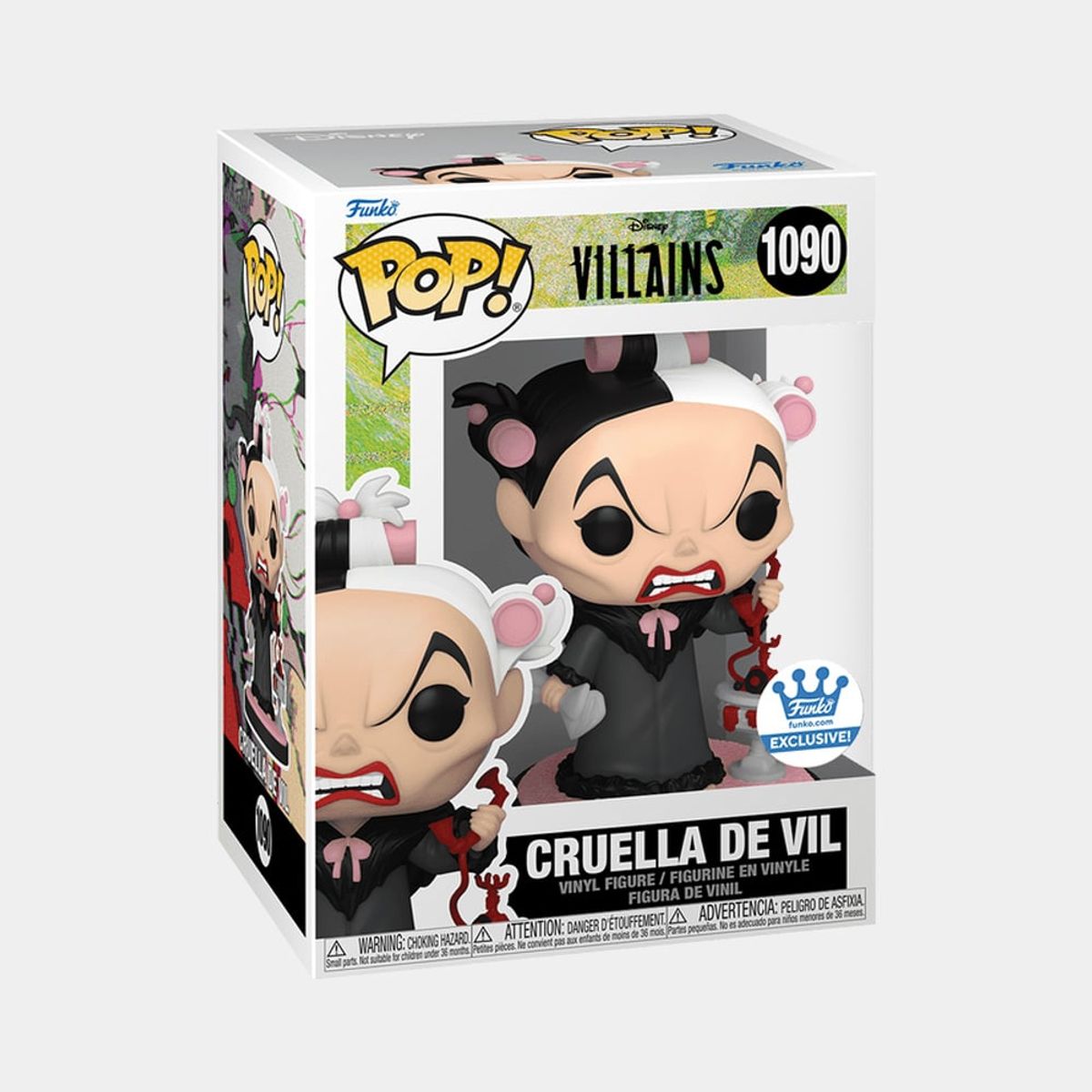 FUNKO - FUNKO POP DISNEY VILLAINS - CRUELLA DE VIL WITH PHONE