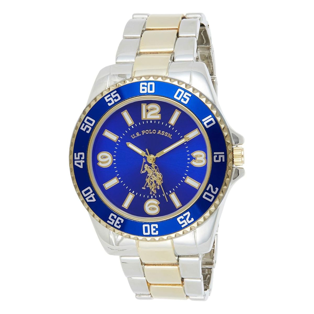 US POLO ASSN - US Polo Assn reloj de cuarzo de dos tonos aliacion de metal hombre