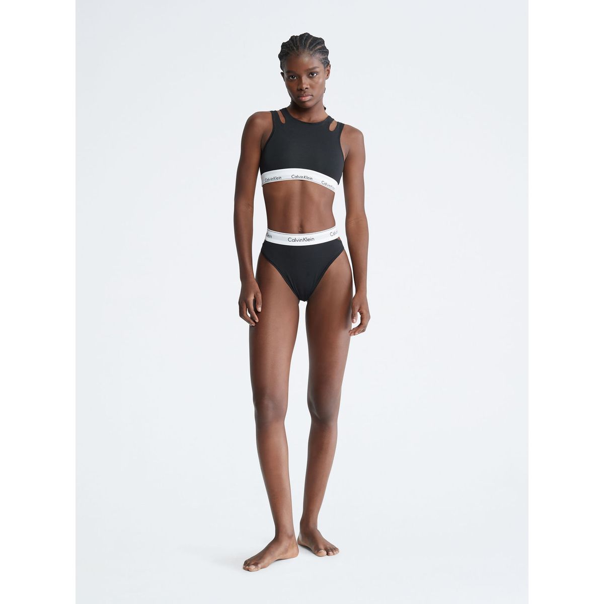 CALVIN KLEIN - MODERN COTTON DECONSTRUCTED - UNLINED BRALETTE