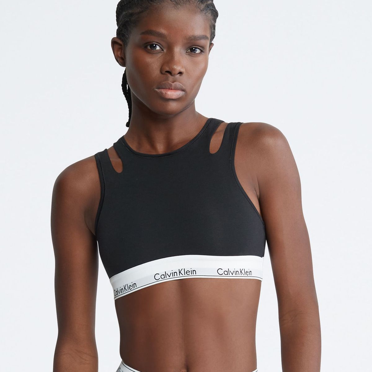 CALVIN KLEIN - MODERN COTTON DECONSTRUCTED - UNLINED BRALETTE