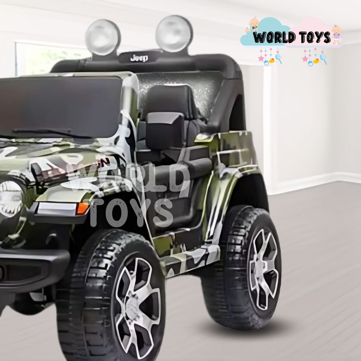 JEEP - Carro a Batería «JEEP RUBICON» Licenciado Green