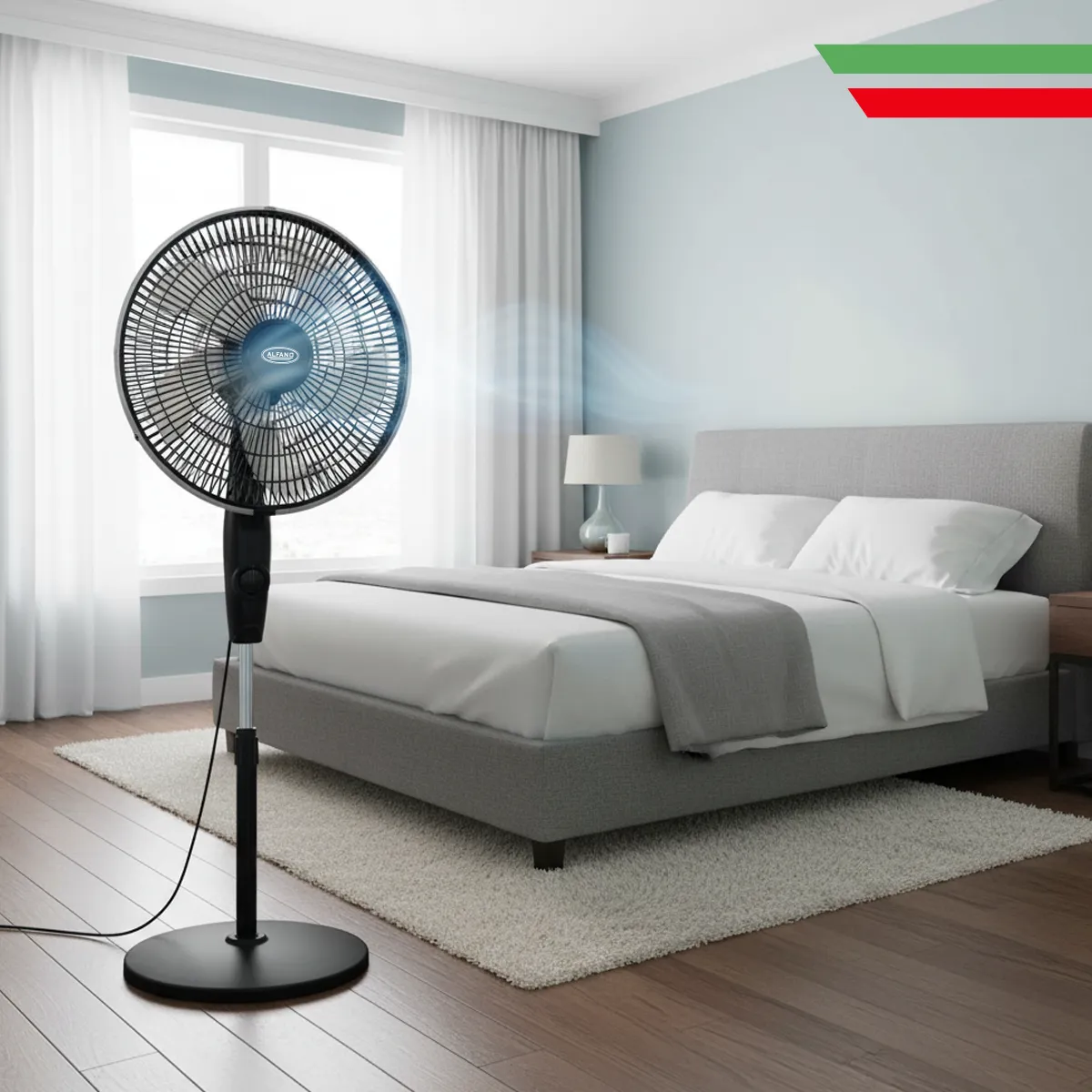 ALFANO - Ventilador de lujo silencioso 16" 45 w  AL-16L