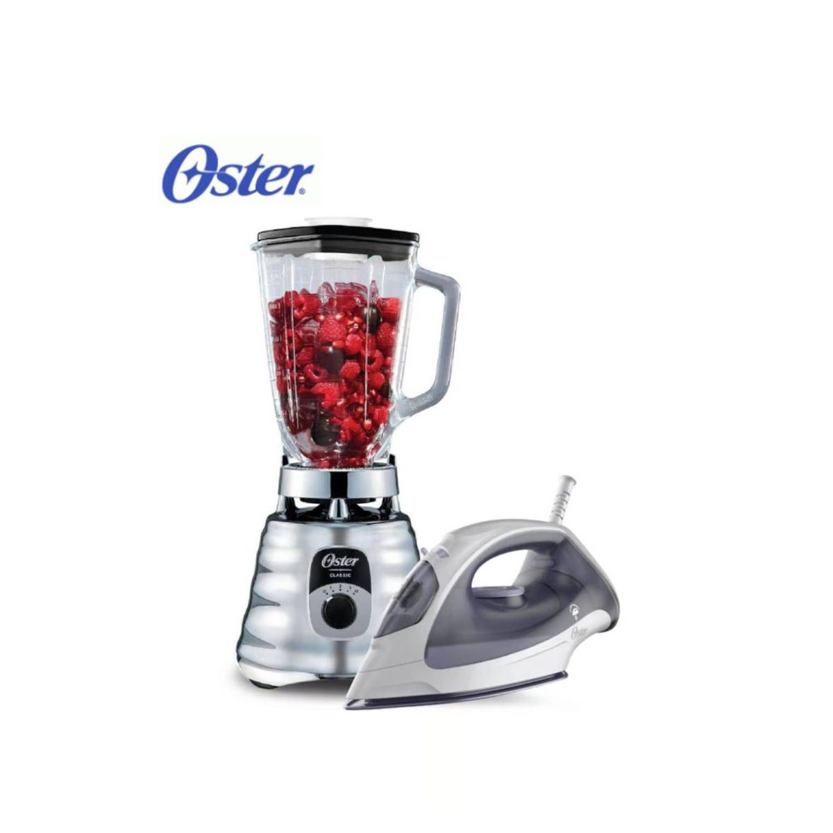 OSTER - COMBO OSTER Licuadora 3 Vel 700W + Plancha A Vapor