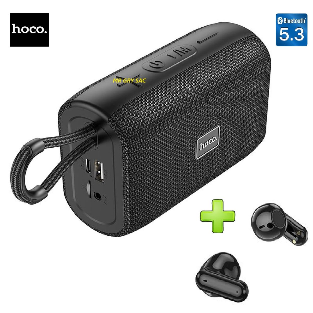 HOCO - Parlante con Audífonos 5W  Hoco HC15 Tipo C