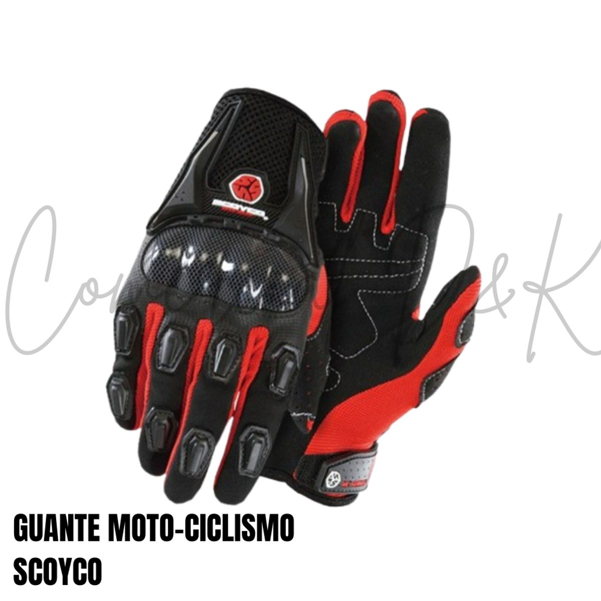 SCOYCO - GUANTES SCOYCO MC09 ROJO TALLA M MOTO-CICLISMO