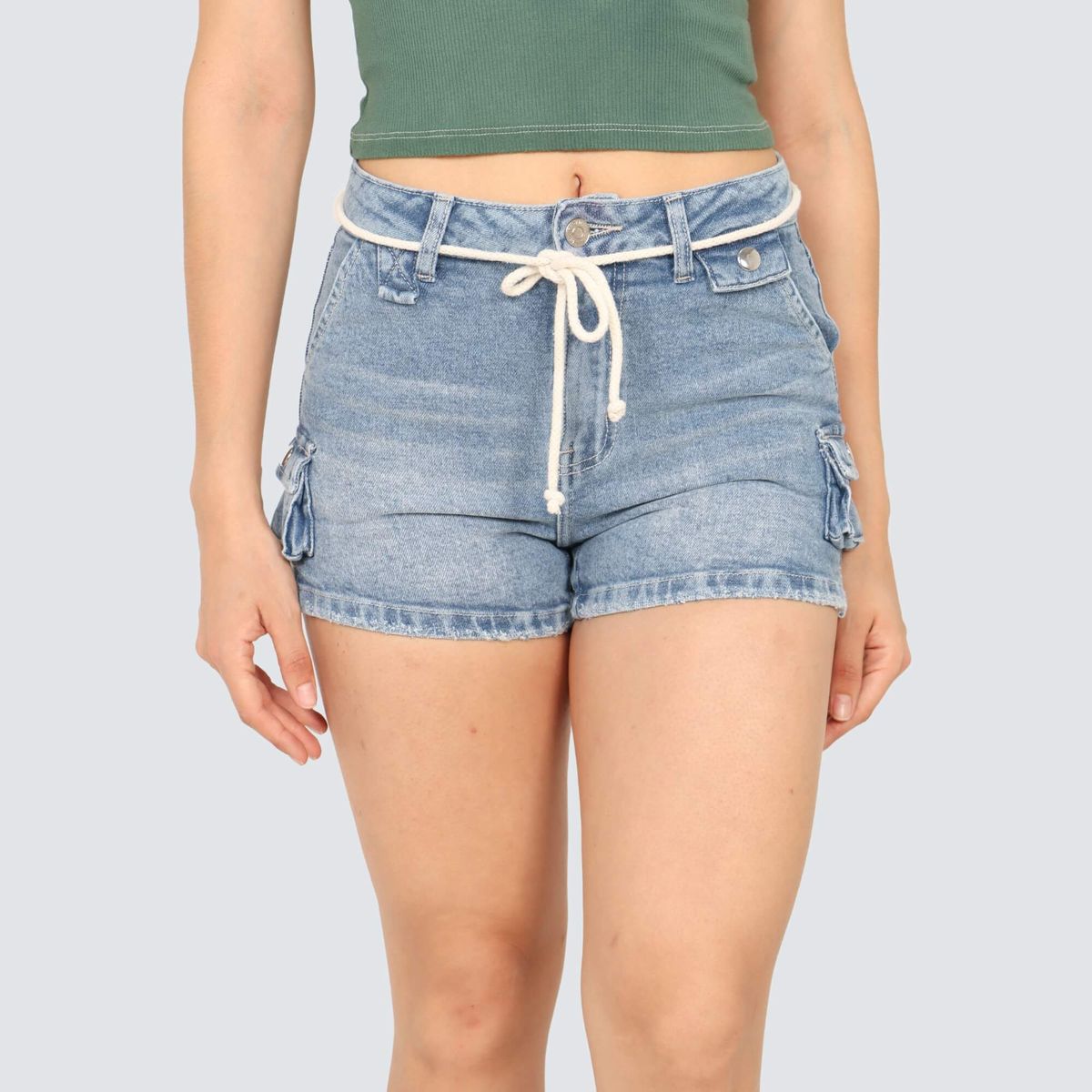 PARADA 111 - SHORT CARGO CINTURA MUJER PARADA 111 BRUNA