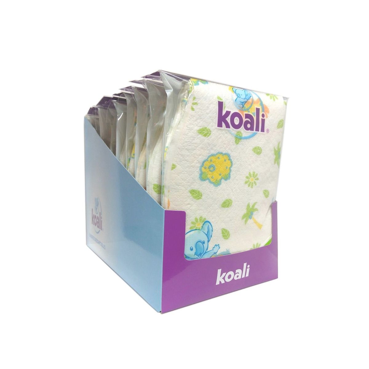 KOALI - Babero Descartable para Bebes x 12u Display 10 Bolsas