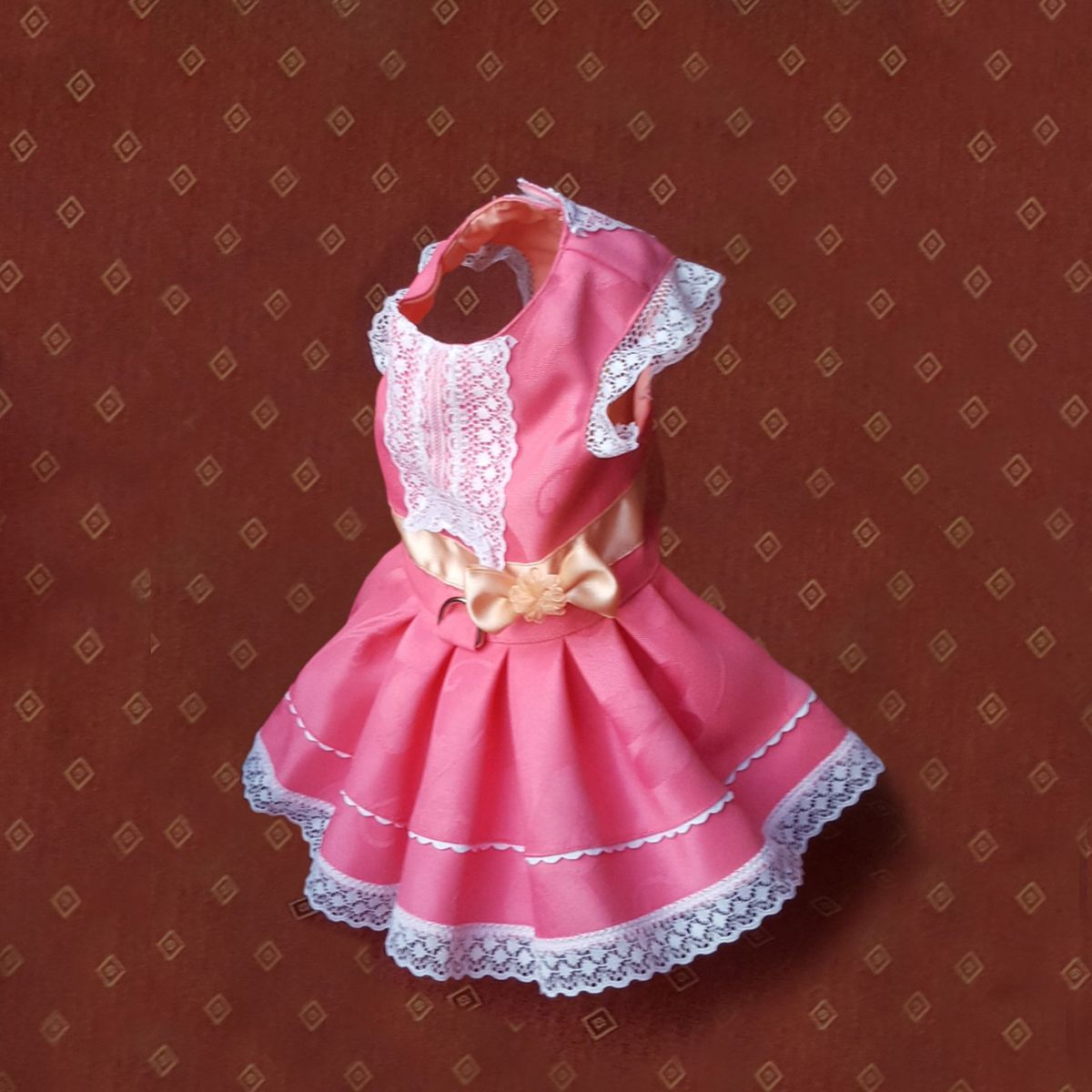 GENERICO - VESTIDO ROSADO DULCE Y LACE COLOR ROSADO TALLA XXL
