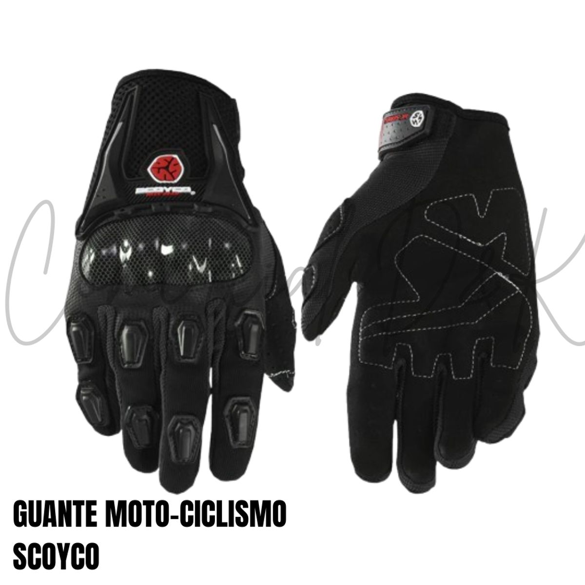 SCOYCO - GUANTES SCOYCO MC09 NEGRO TALLA M MOTO-CICLISMO