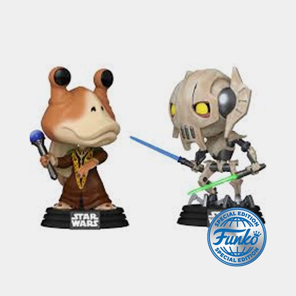 FUNKO - FUNKO POP STAR WARS DUELS - JAR JAR BINKS VS GENERAL GRIEVOUS  2PACK