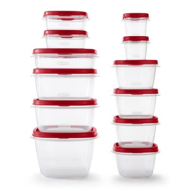 RUBBERMAID - Juego de 12 Contenedores de Alimentos Rubbermaid 2112335