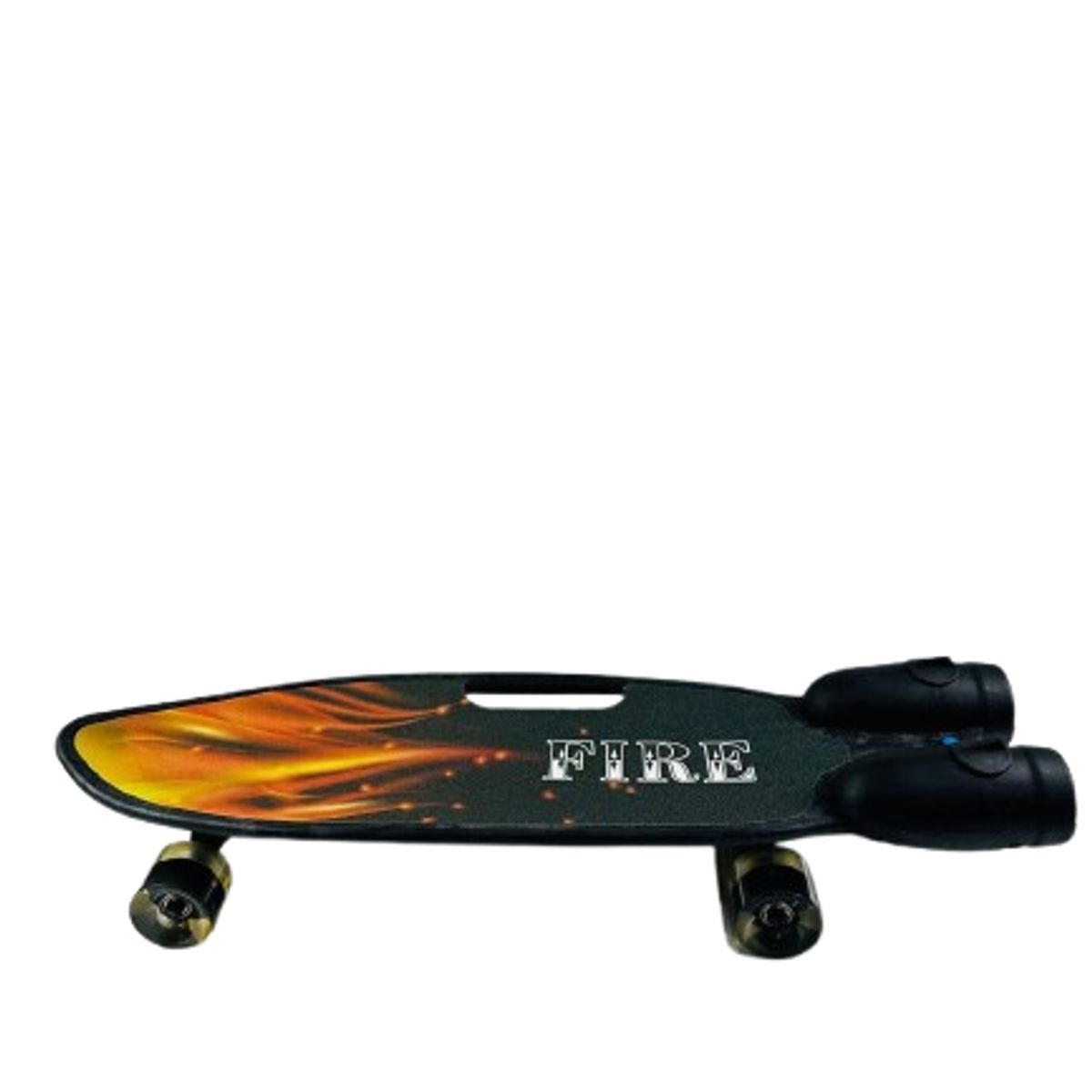 GENERICO - SKATEBOARD FIRE SKATE COLOR NEGRO BOTA HUMO CON BLUETOOTH