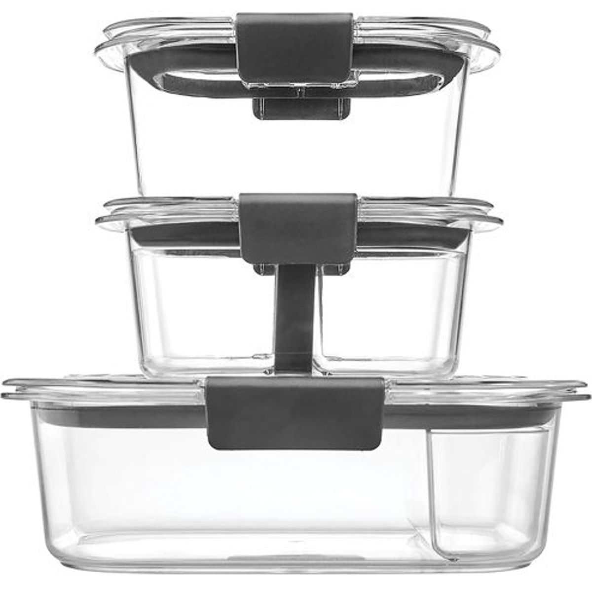 RUBBERMAID - Set de 3 herméticos de plastico Brilliance Rubbermaid Tritan 2024857