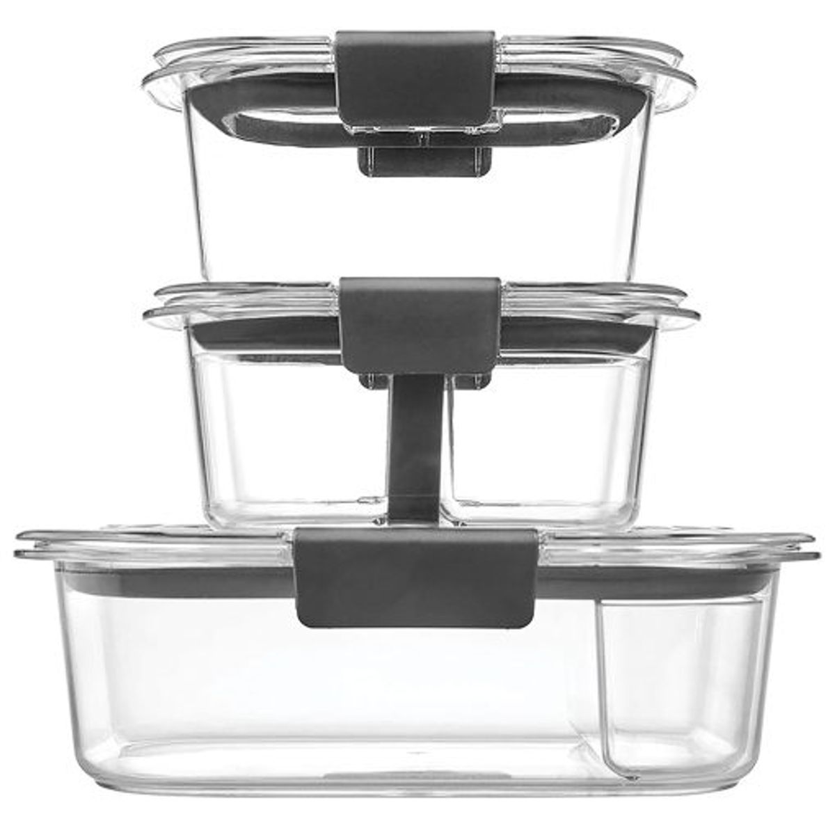 RUBBERMAID - Set de 3 herméticos de plastico Brilliance Rubbermaid Tritan 2024857