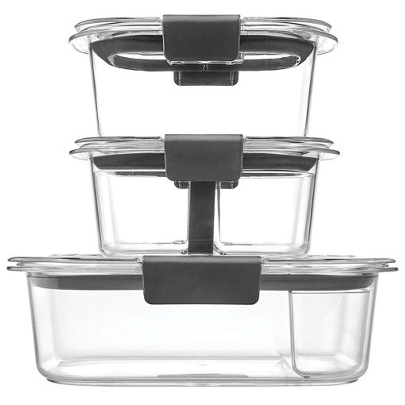 RUBBERMAID - Set de 3 herméticos de plastico Brilliance Rubbermaid Tritan 2024857