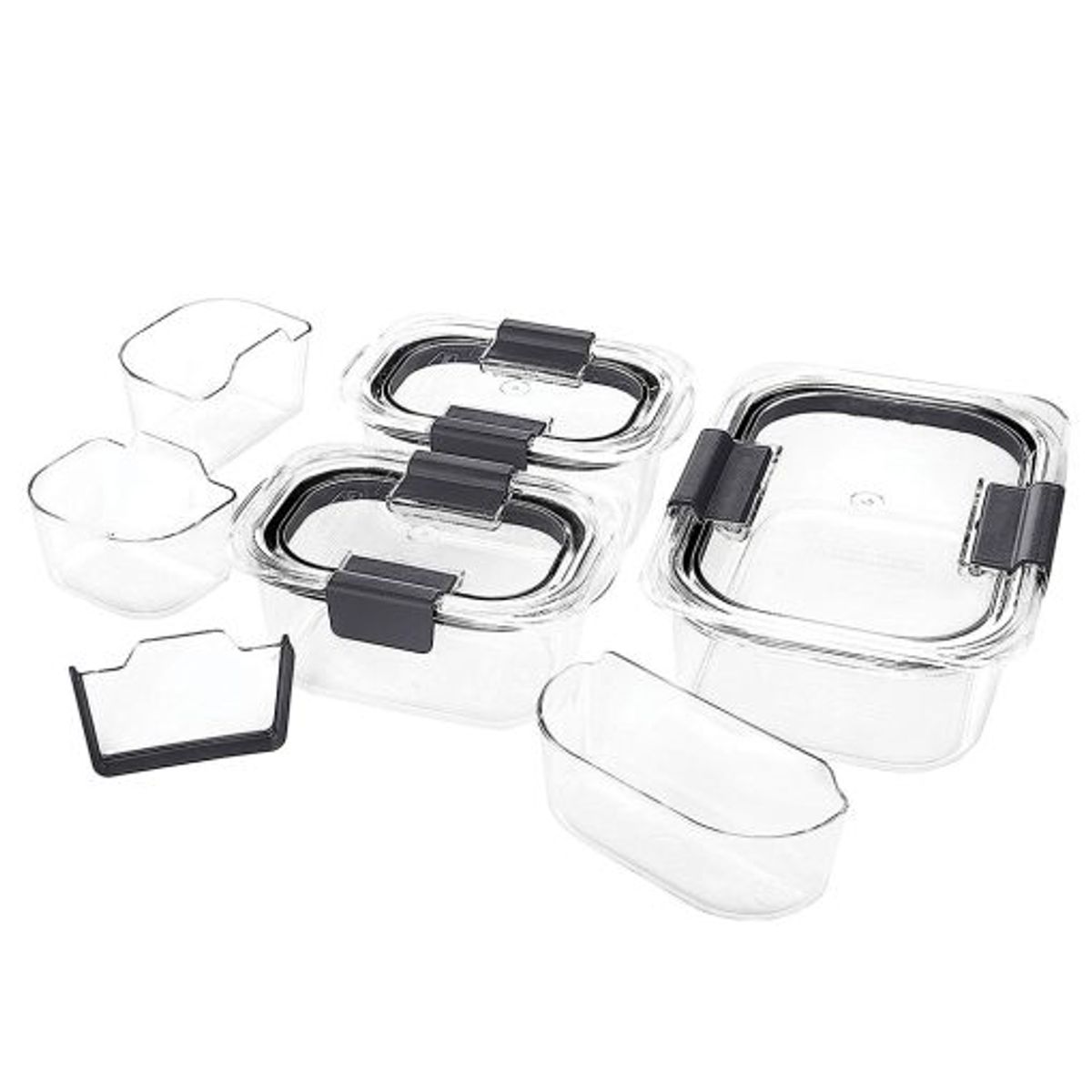 RUBBERMAID - Set de 3 herméticos de plastico Brilliance Rubbermaid Tritan 2024857