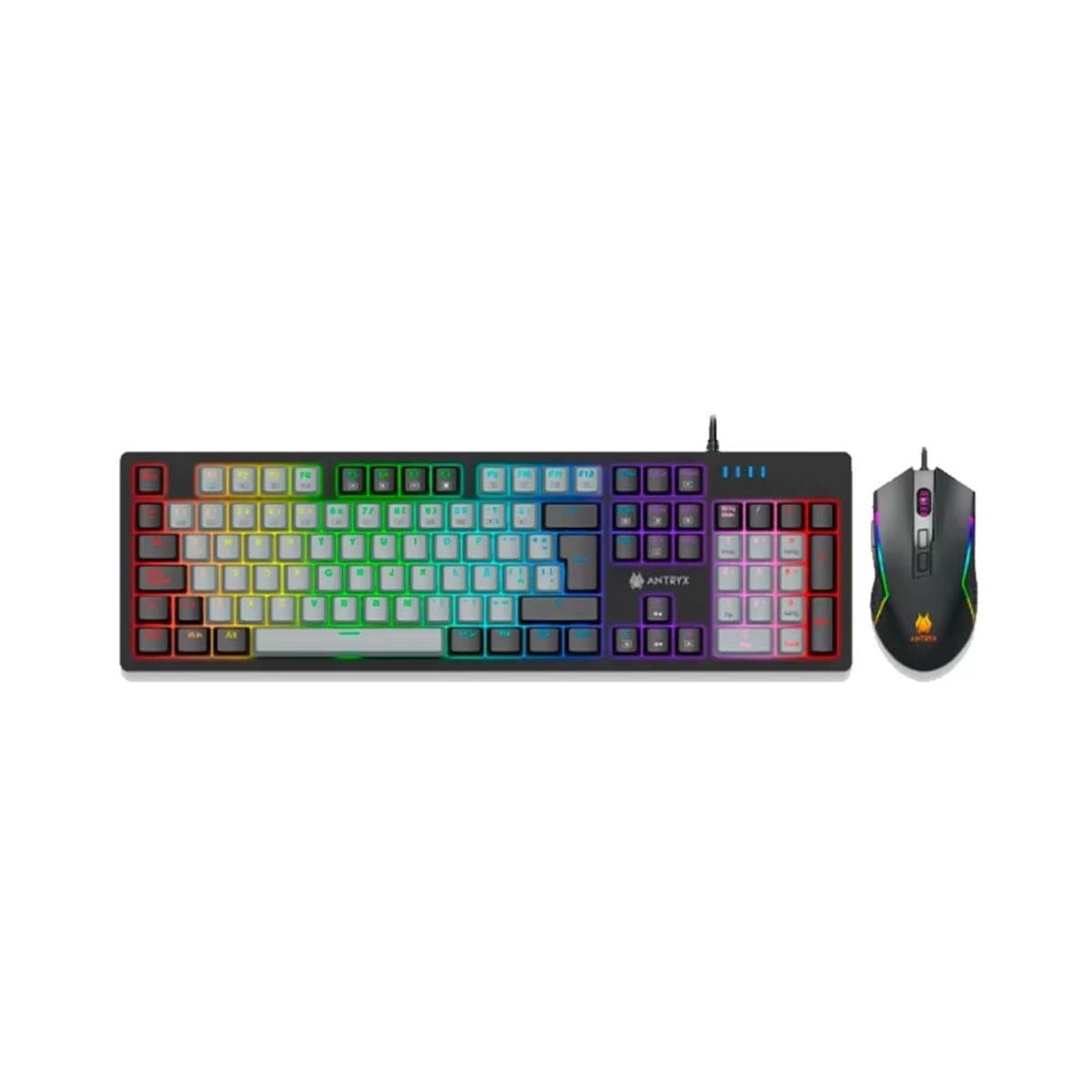 ANTRYX - KIT ANTRYX GAMING TECLADO MECANICO + MOUSE GC-5600 BLACK RED SWITCH