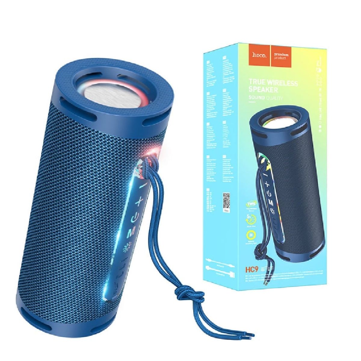 HOCO - Parlante Portátil Dazzling Pulse 5W2 Hoco HC9 Azul