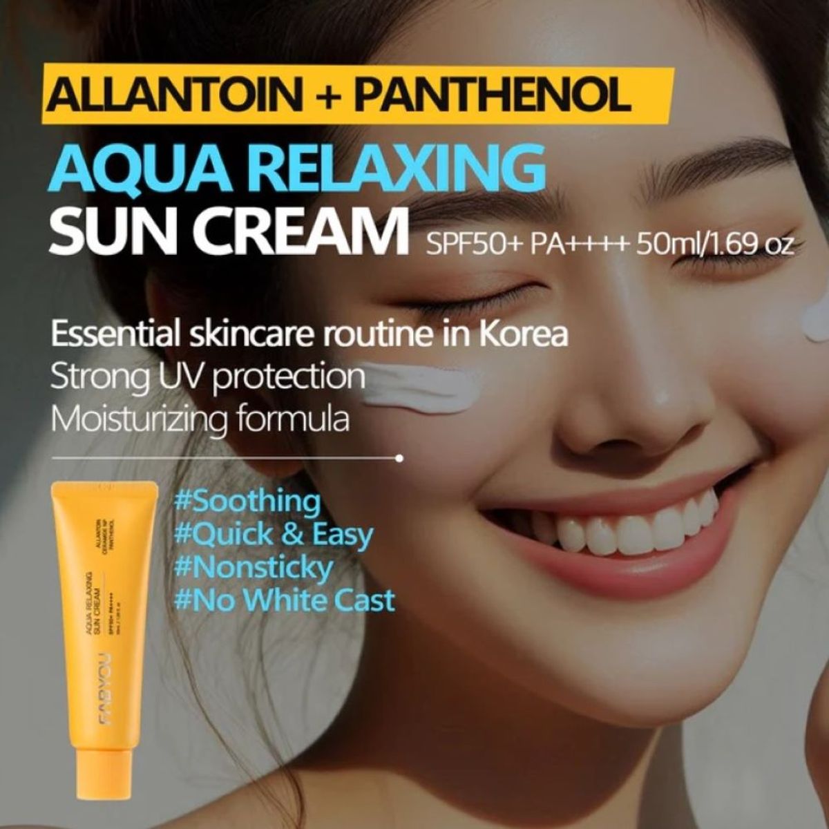 TOCOBO - Fabyou Aqua Relaxing Sun Cream Spf50+ Pa++++ 50ml