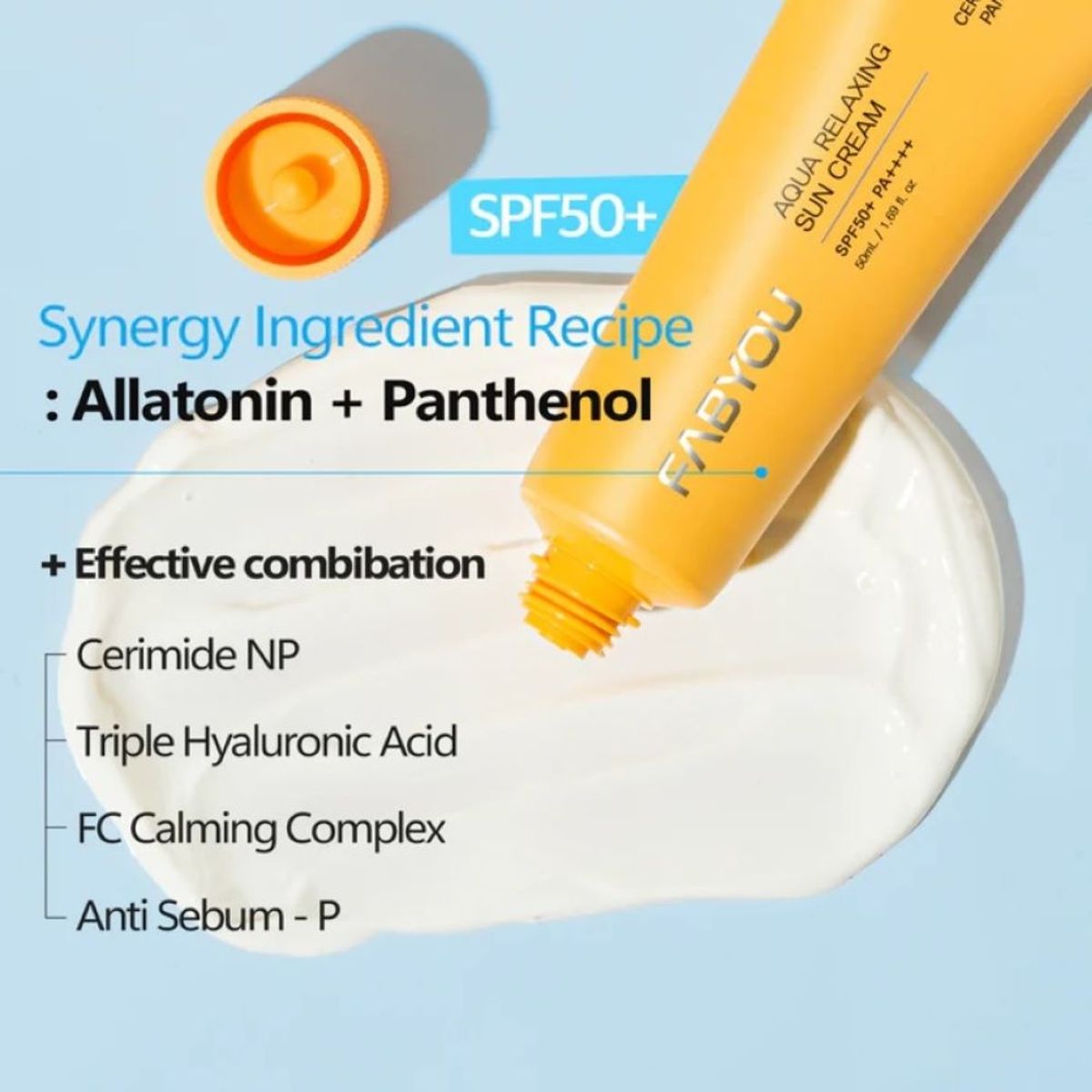 TOCOBO - Fabyou Aqua Relaxing Sun Cream Spf50+ Pa++++ 50ml