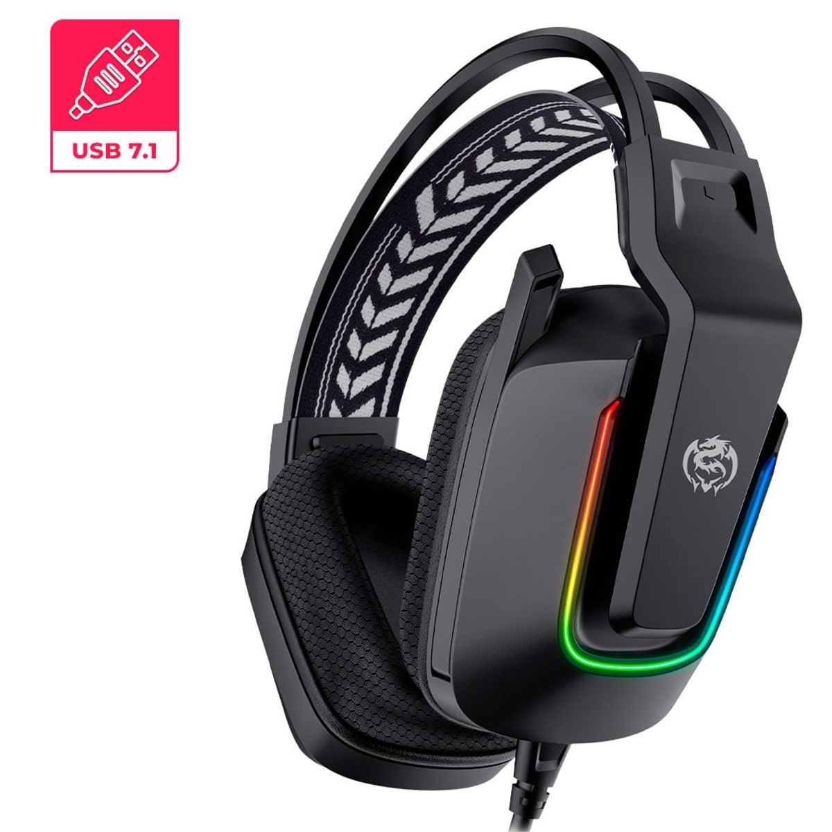 CYBERTEL - ELEMENT 7.1 CBX H700 AURICULAR GAMER USB RGB C/MICRO CYBERTEL