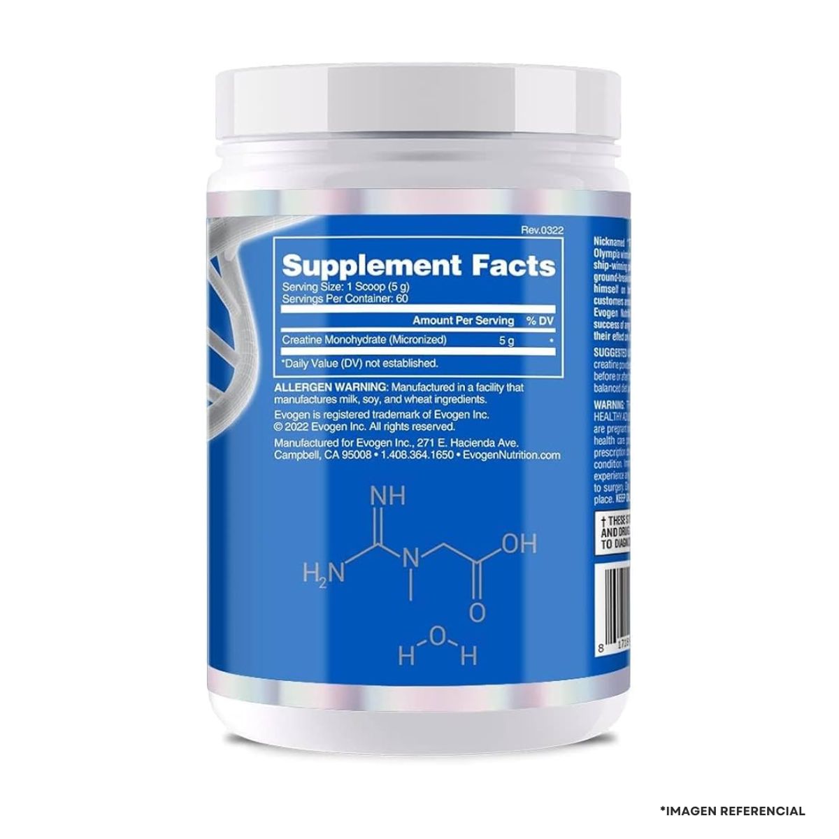 EVOGEN - Creatina Evogen 300 g