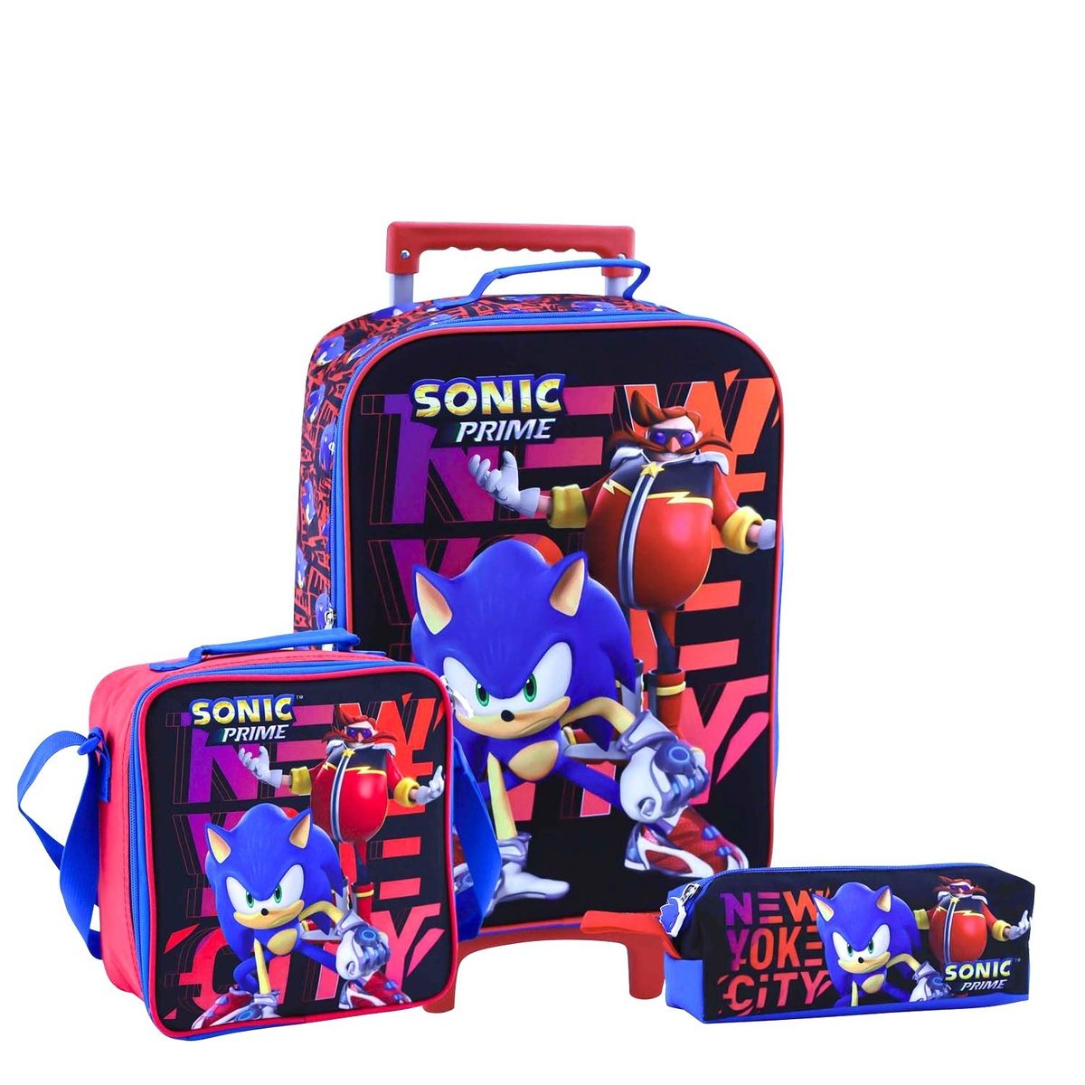 SCOOL - Set SONIC Maleta-Lonchera-Cartuchera marca Scool