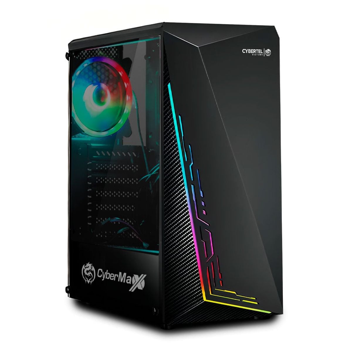 CYBERTEL - VICTORY CBX5014 GABINETE GAMER RGB STRIPE USB 3.0 CYBERTEL