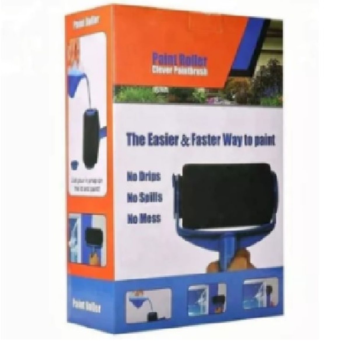 GENERICO - RODILLO DE PINTURA ANTIGOTEO RECARGABLE