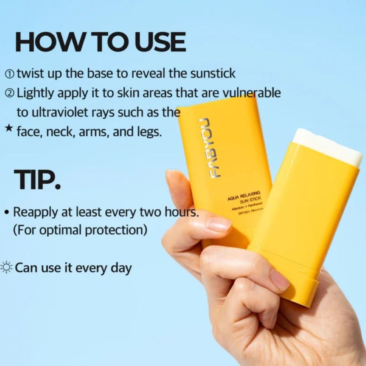 TOCOBO - FABYOU Aqua Relaxing Sun Stick SPF50+ PA++++ 18g