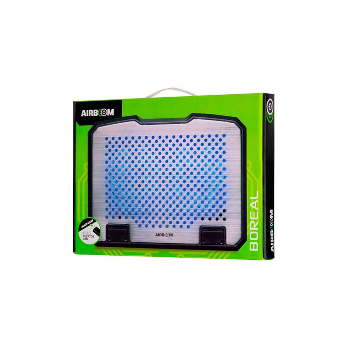 AIRBOOM - BOREAL+ AB 18+ BASE CON COOLER 2FAN LED 14CM AIRBOOM