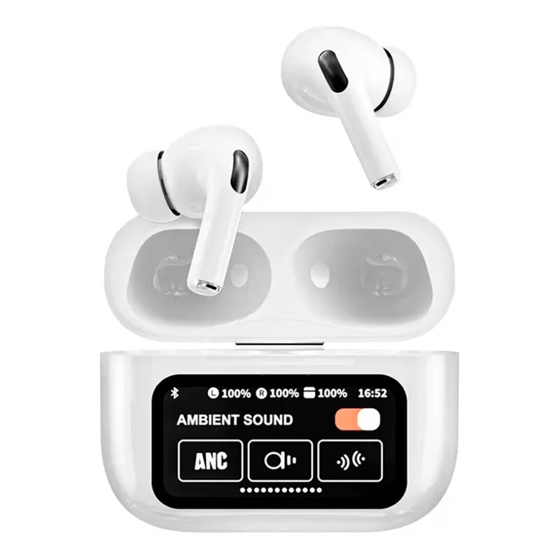 GENERICO - AUDIFONOS CON PANTALLA TACTIL Y CANCELACION DE RUIDO UWO TWS BLANCO