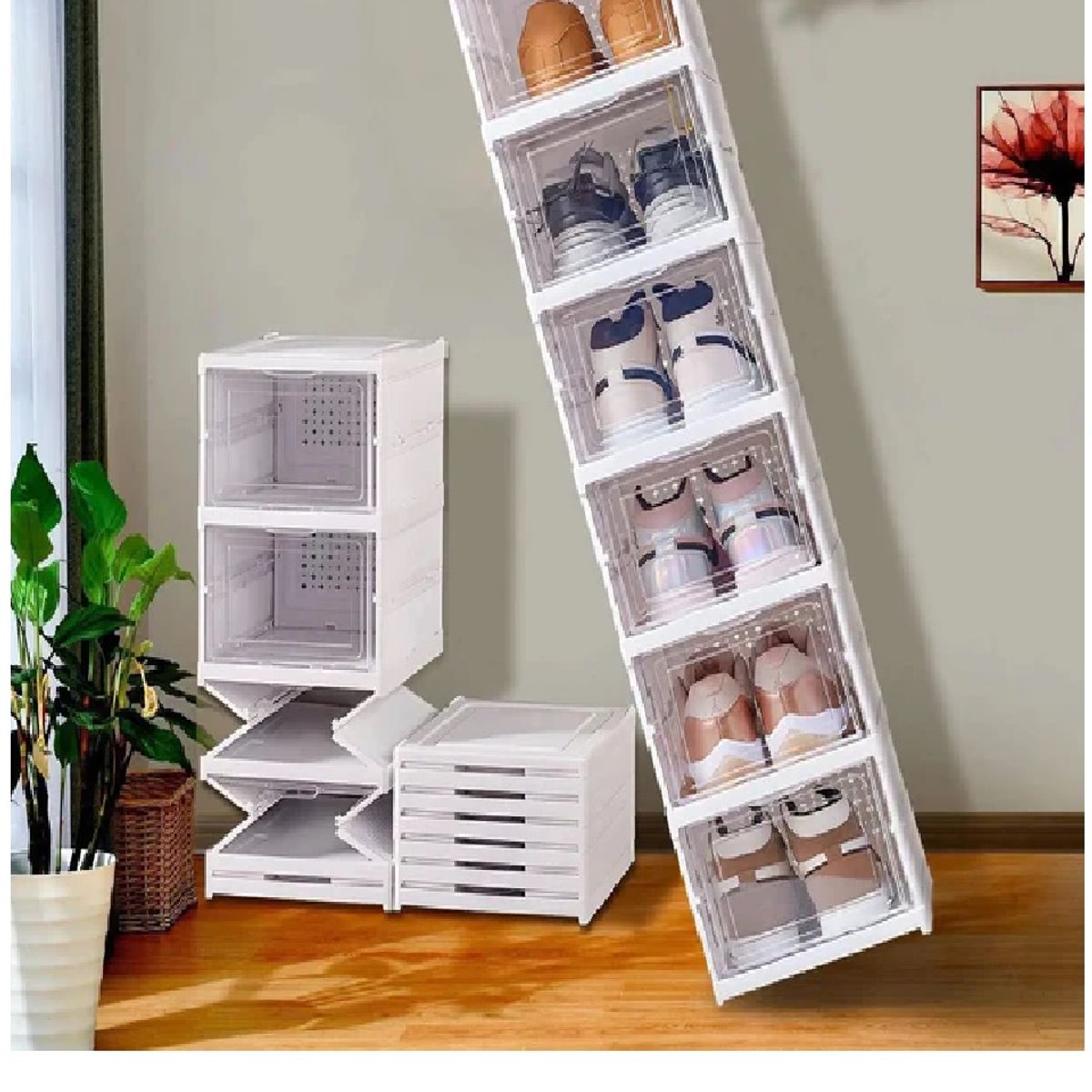 GENERICO - Zapatera Organizador de Calzados de 6 Niveles Multiusos