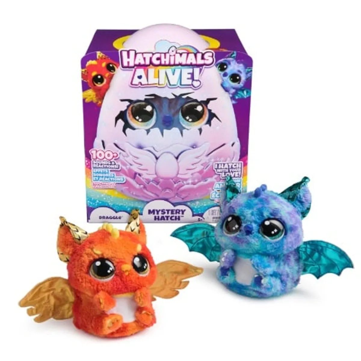 HATCHIMALS - HATCHIMALS ALIVE DRAGGLE PELUCHE SORPRESA INTERACTIVO