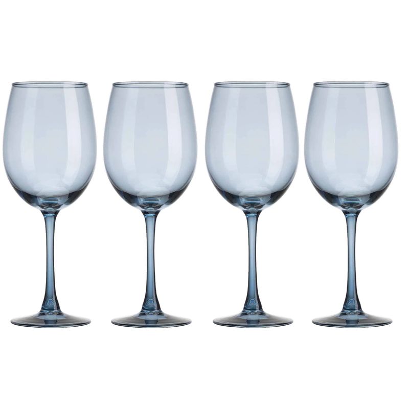 HOME ESSENTIALS - Set x 4 copas vino Sorento 450ml azul