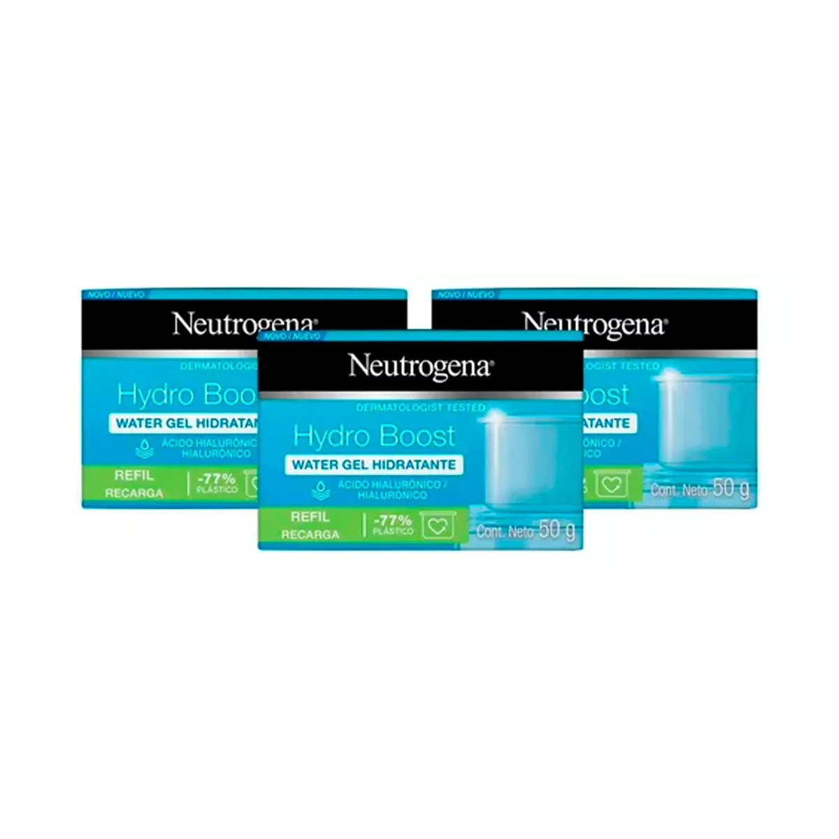 NEUTROGENA - Neutrogena Hydro Boost Repuesto Gel Facial Hidratante x3 und
