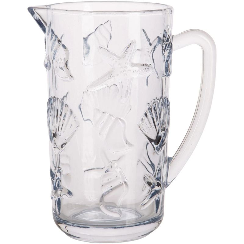 HOME ESSENTIALS - Jarra de vidrio Coastal 1.5 L azul