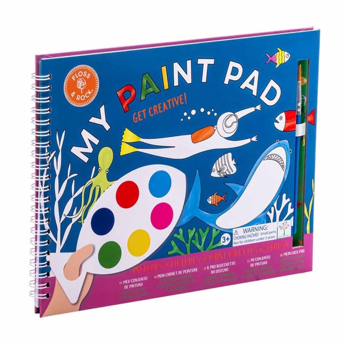 FLOSS & ROCK - Bloc de pintar Floss & Rock Mar profundo