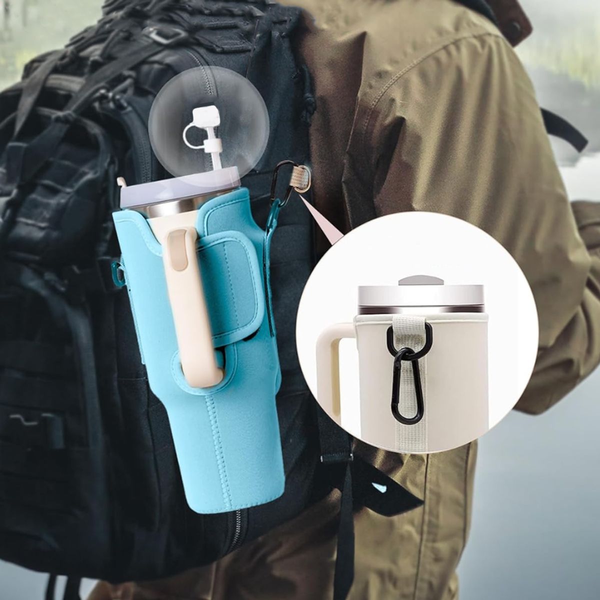 HYGGE - Bolsa de Transporte para Vaso Térmico con Bolsillo