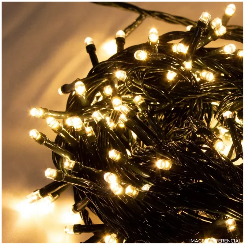 INSPIRA MARKET - Tira de 200 Luces LED Navideñas Cálidas