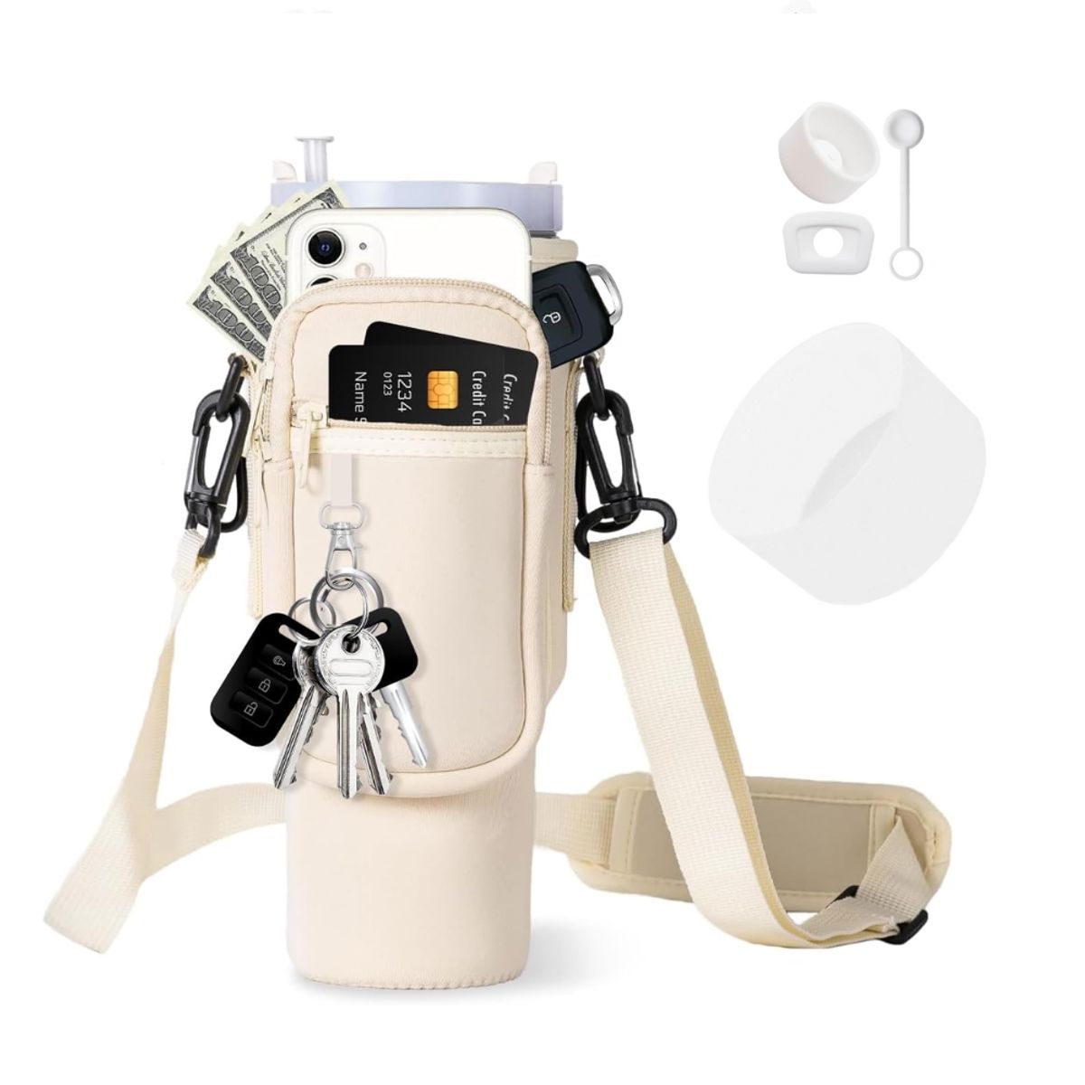 HYGGE - Pack de Vaso Térmico con bolsa de Transporte y Kit de Tapones