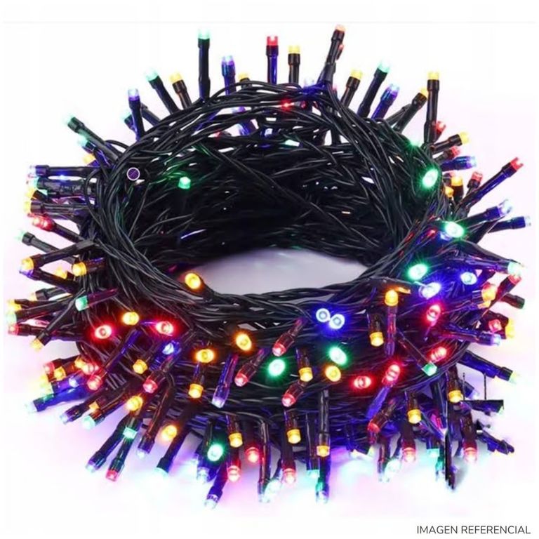 Tira de 100 Luces LED Navideñas Multi Color | Sodimac Perú