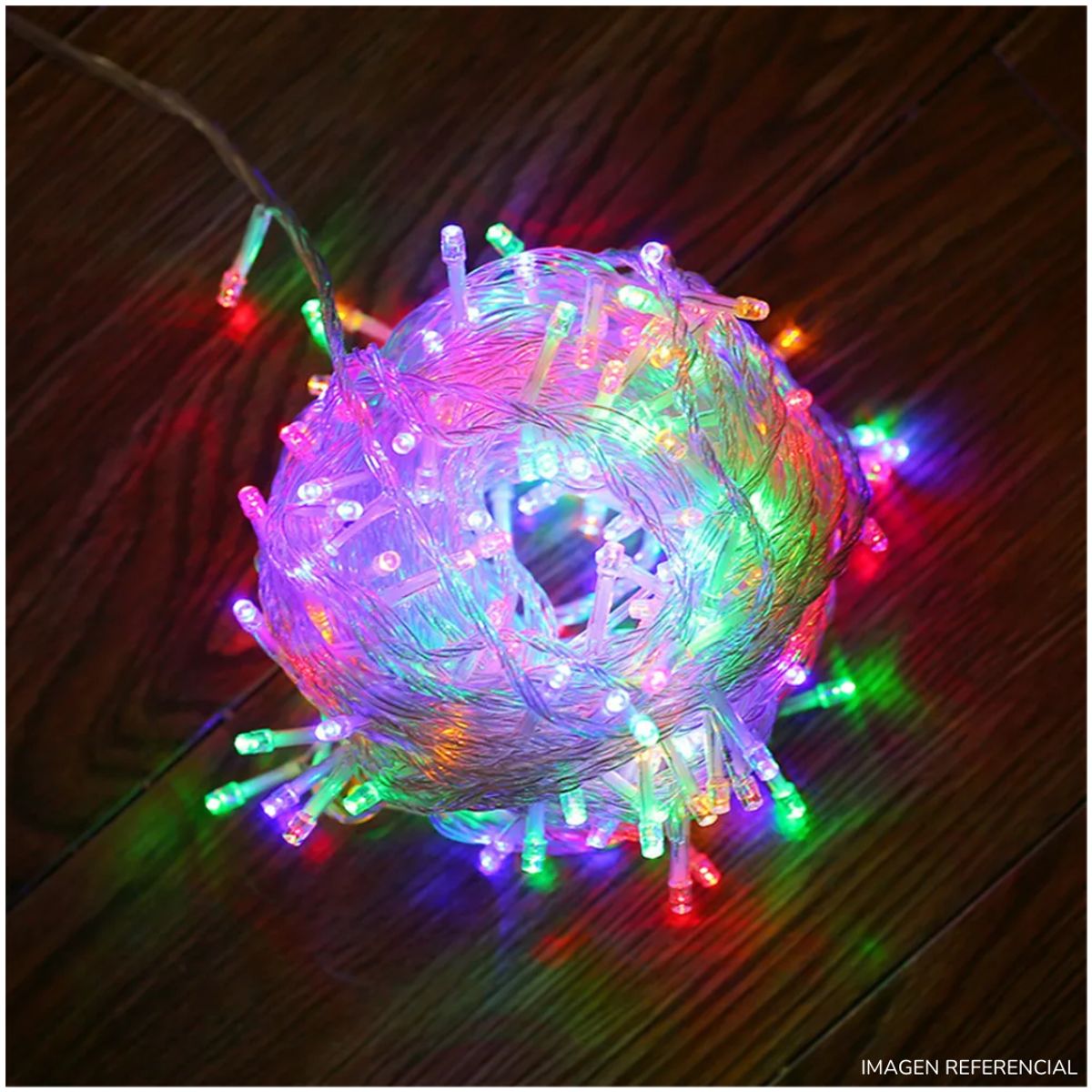 INSPIRA MARKET - Tira de 200 Luces LED Navideñas Multi Color