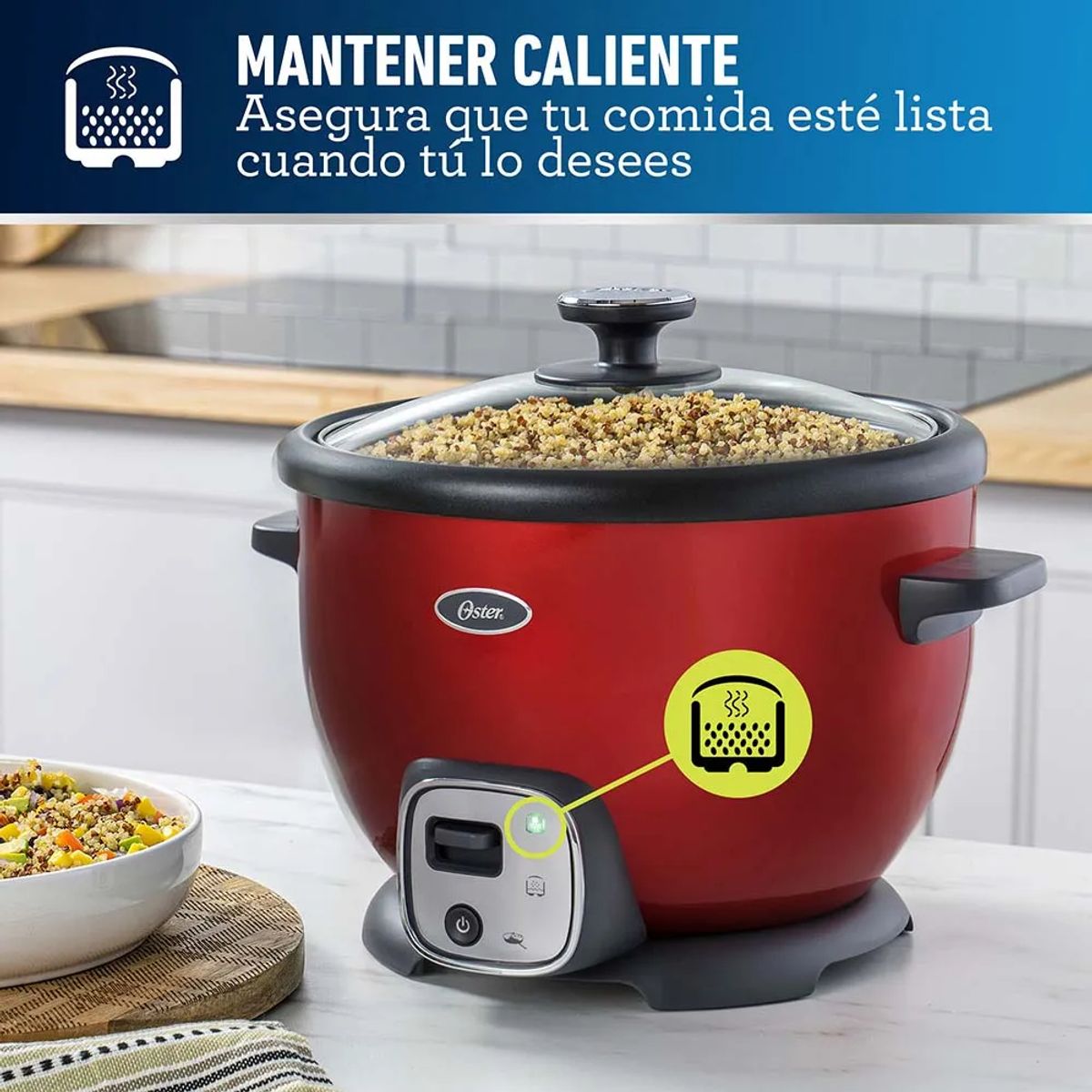 OSTER - Arrocera Multiusos Oster® Roja con Función Sofrito 22L CKSTRC7030R