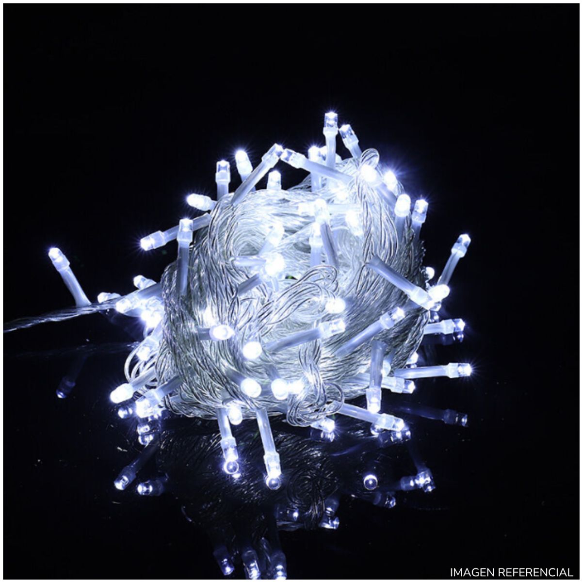 INSPIRA MARKET - Tira de 200 Luces LED Navideñas Luces Blancas