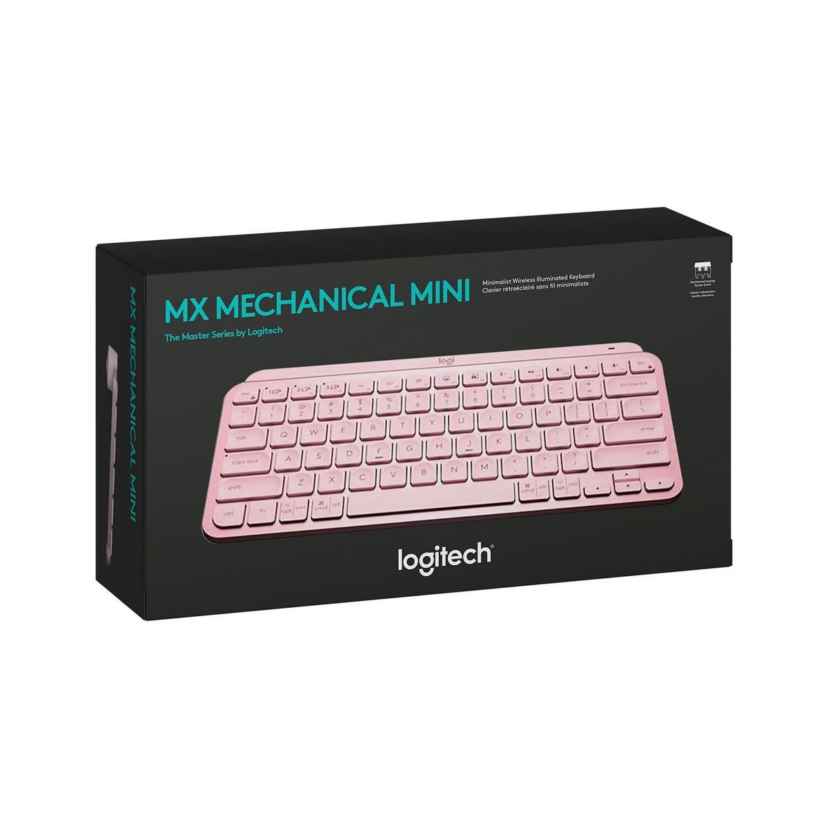 LOGITECH - Teclado Logitech Mx Keys Mini Multi-Device Bt Iluminado Rosa Sp