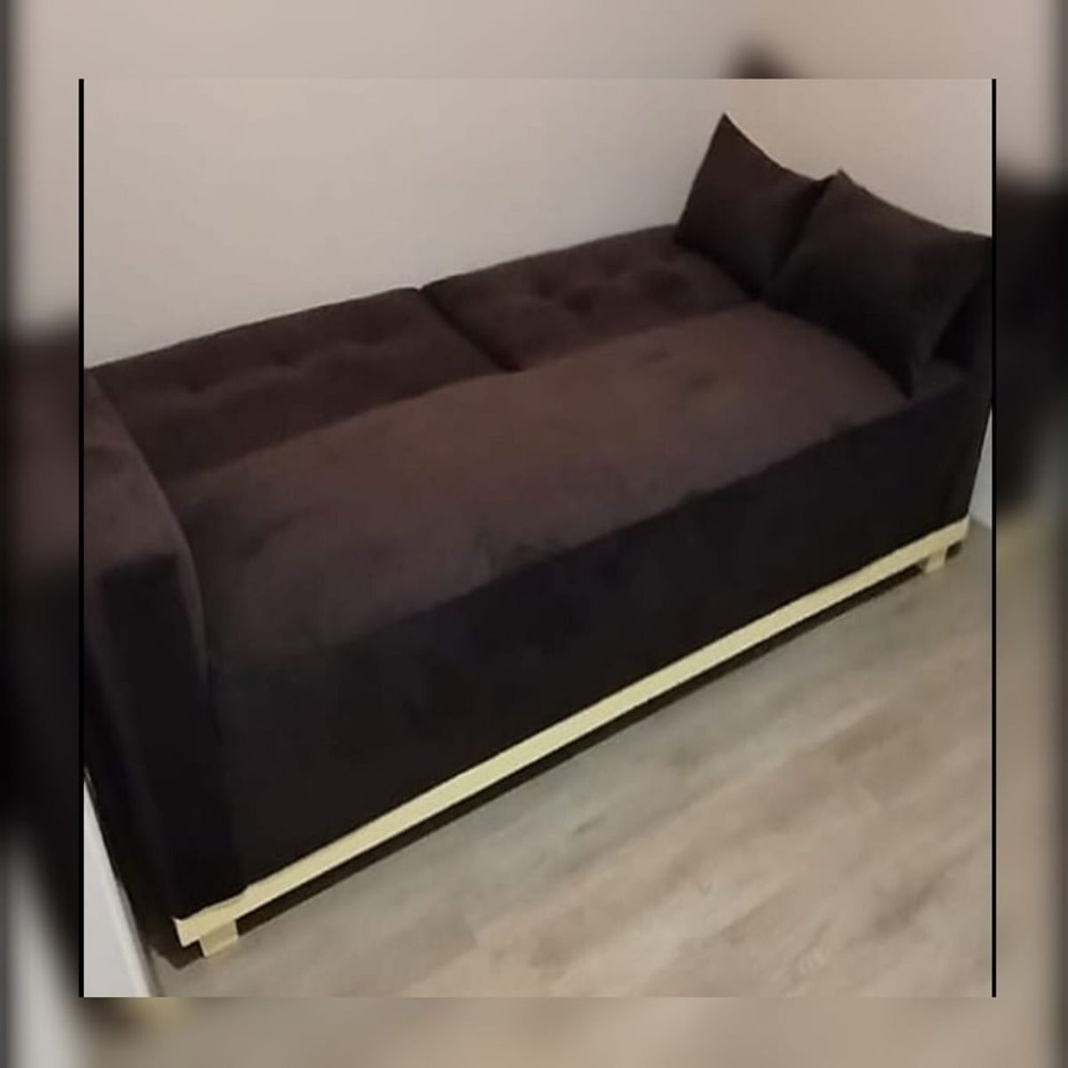 MOBILIARI - MP Oulet Sofá Cama Ambar Terciopelo - Marrón