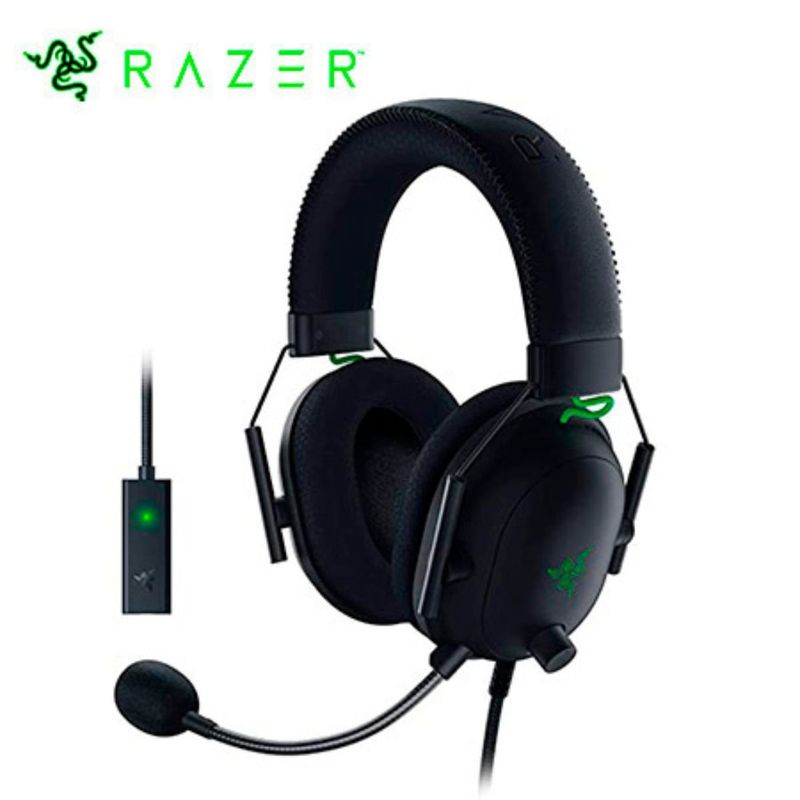 RAZER - AUDIFONO CON MICROFONO RAZER BLACKSHARK V2 + TARJETA DE SONIDO